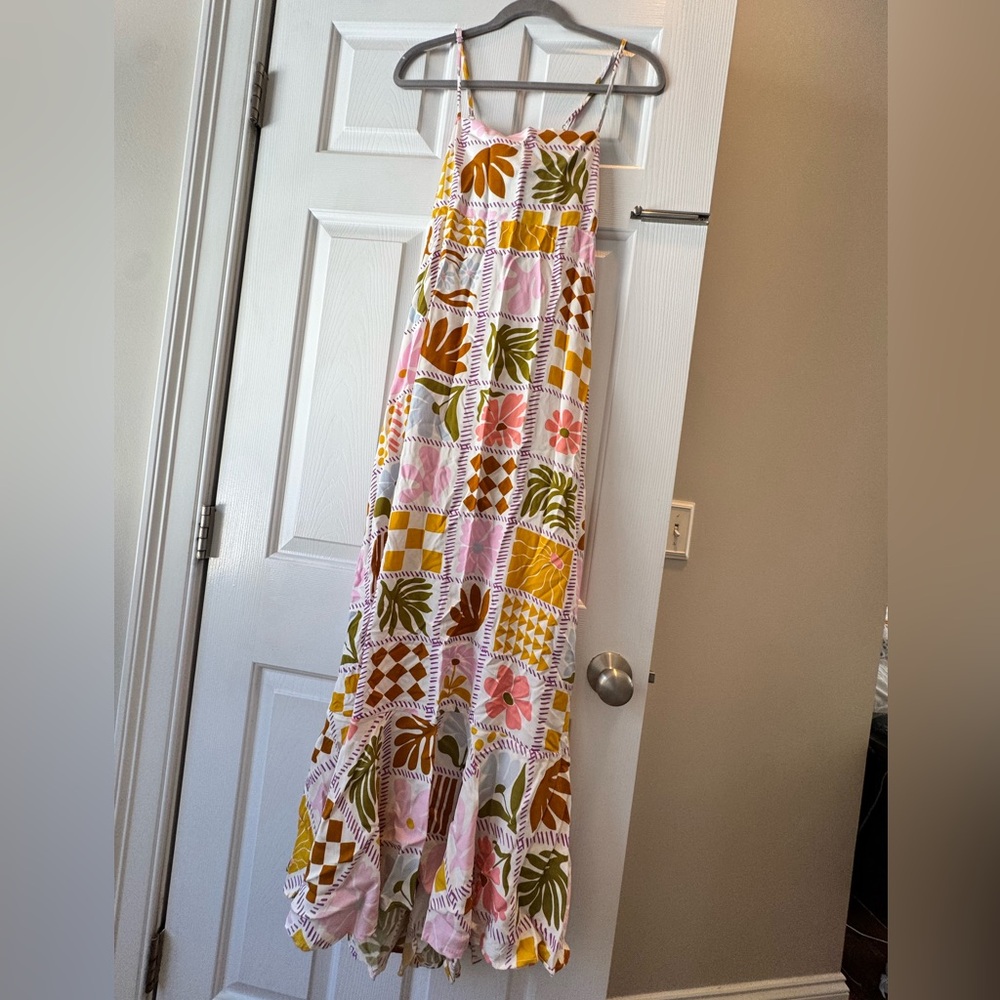 Floral Patchwork Maxi Dress